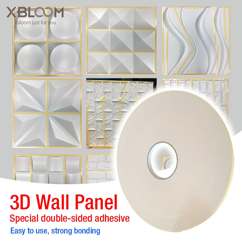 

3D wall panel PE double-sided adhesive 3D wallpaper special PE foam 3D painting decorative wood carving flower double-sided tape