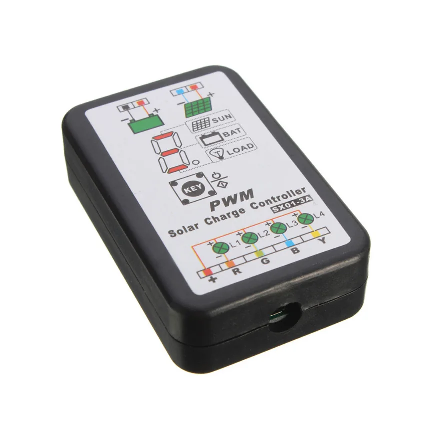 

3A 6V 12V Solar Panel Charger Controllers Regulator LI-ION NI-MH LiFePO4 Battery charge Park Street Garden