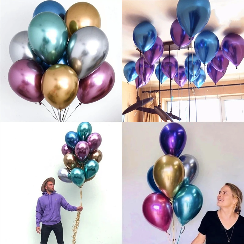 

50pc 12inch Popular Latex Thickening Metal Color Balloon Celebration Wedding Birthday party Festival Decor Wedding Party Ballons