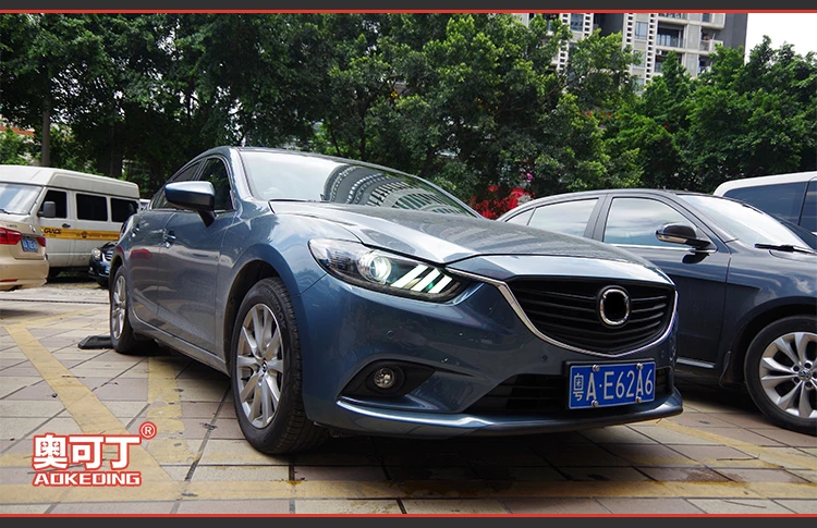 AKD автомобильный Стайлинг для Mazda 6 фары azda6 Atenza светодиодный фонарь Mustan дизайн DRL Bi Xenon объектив Высокий Низкий луч парковка