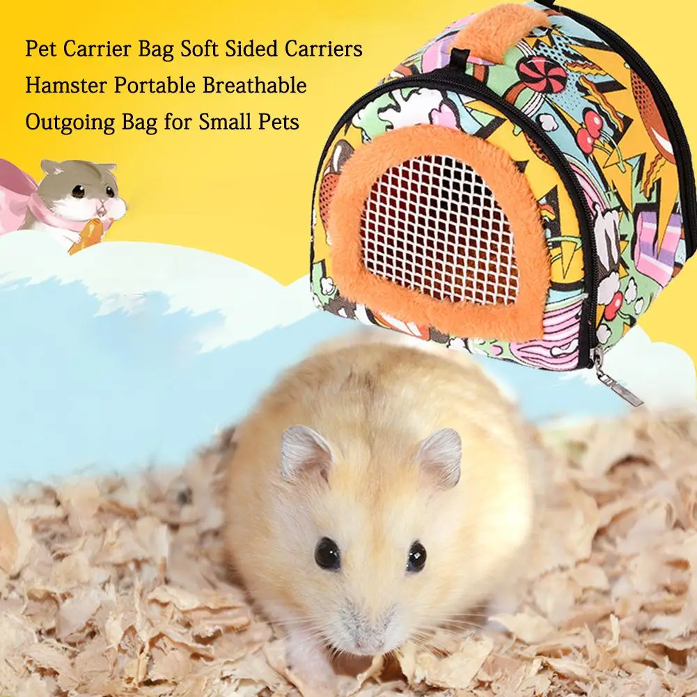 Pet Hamster Cage Carrier Bag Soft Sided Carriers Portable Breathable Outgoing For Small Pets Accessories New |