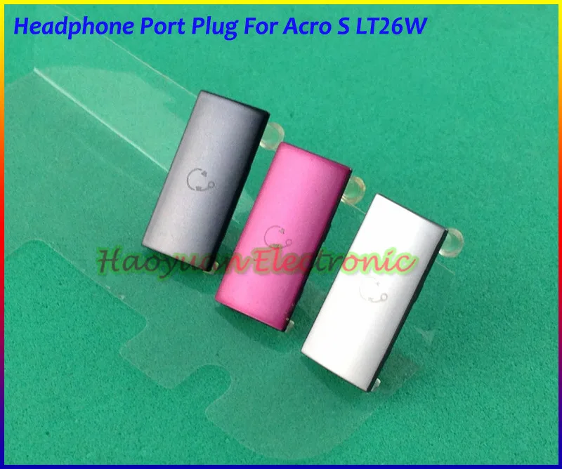 

HAOYUAN.P.W New Original Housing Headphone jack Headset Port Plug Cover Case Replacement For Sony Xperia Acro S LT26W