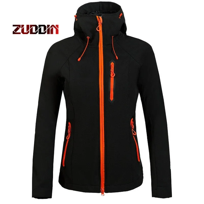 

Dropshipping 2018 Women Winter Fleece Softshell Jacket Outdoor Sport Waterproof Coats Hiking Skiing Camping Female Jackets