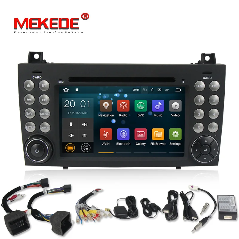 

Quad core Android 7.1 car radio dvd player for benz R171 SLK200 SLK230 SLK280 SLK300 W171 with GPS navigation 2GB RAM 16G ROM