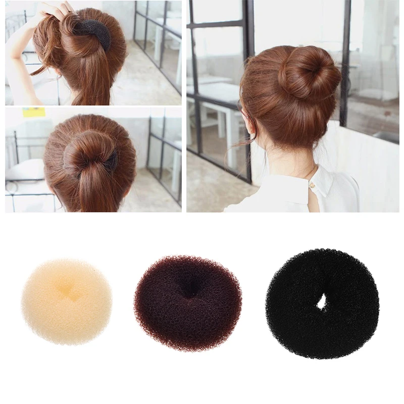 

M MISM Magic Donut Hair Bun Maker Foam Sponge Curler DIY Hair Styling Making Tools Elegant Hair Dish Accessories For Women Girls