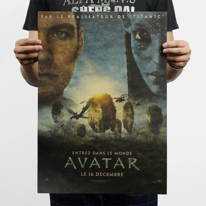 

Avatar Vintage Kraft Paper Classic Movie Poster Map School Wall Garage Decoration Art DIY Retro Decor Prints