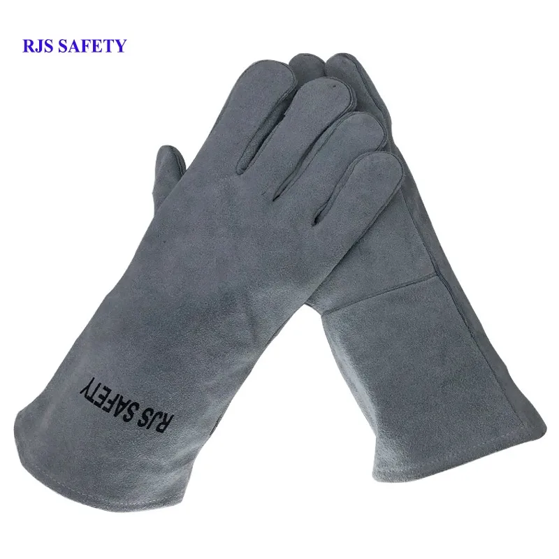 RJS безопасности 9 пар Для мужчин новый тяжелых Сварка кожаные перчатки теплые защиты сварщика руки перчатки безопасности на рабочем месте