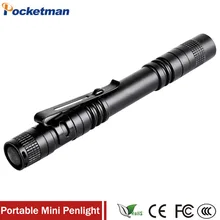Zk50 Ручка Свет Мини Портативный светодиодный фонарик факел XPE-R3 вспышка света 1000LM охотничий лагерей для 2 xAAA батареи