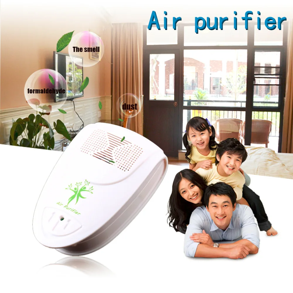 

Mini Indoor Oxygen Bar Ionizer Air Fresh Purifier Home Wall 110/220V With Adapter Home Autocar Negative Ion Purifier