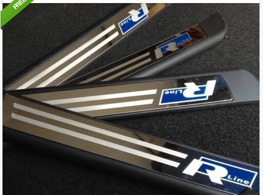 

Stainless Scuff Plate Door Sill Trim For VW Touareg 2011 2012 2013 2014