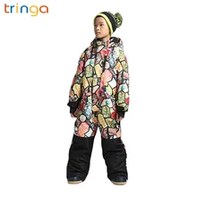 2018 Winter outdoor new children’s ski suit windproof waterproof warm thickened one-piece ski suit children’s outdoor sportswear