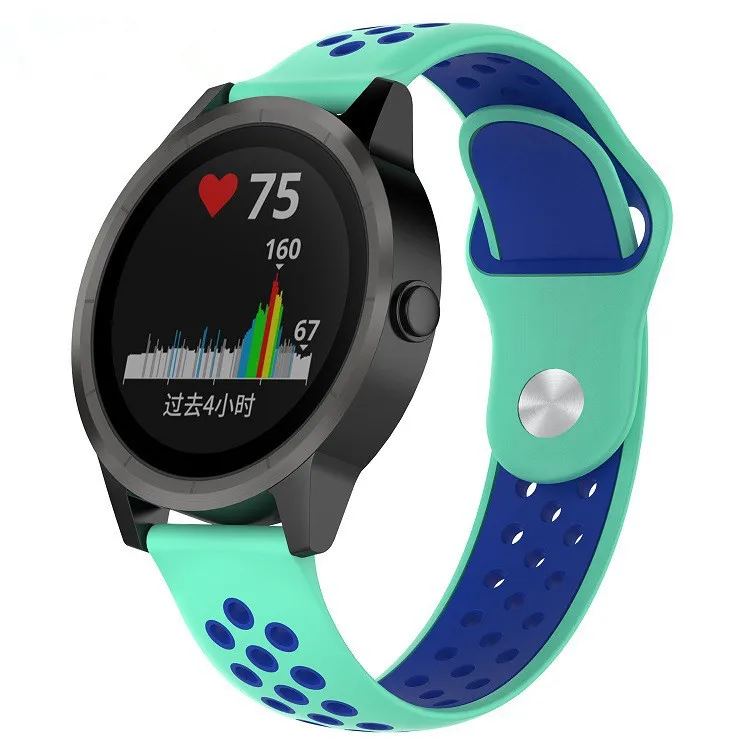 Силиконовый сменный дышащий ремешок для часов Garmin Vivoactive 3 спортивный ремешок для наручных часов vivomove HR/vivomove/vivoactive3 music