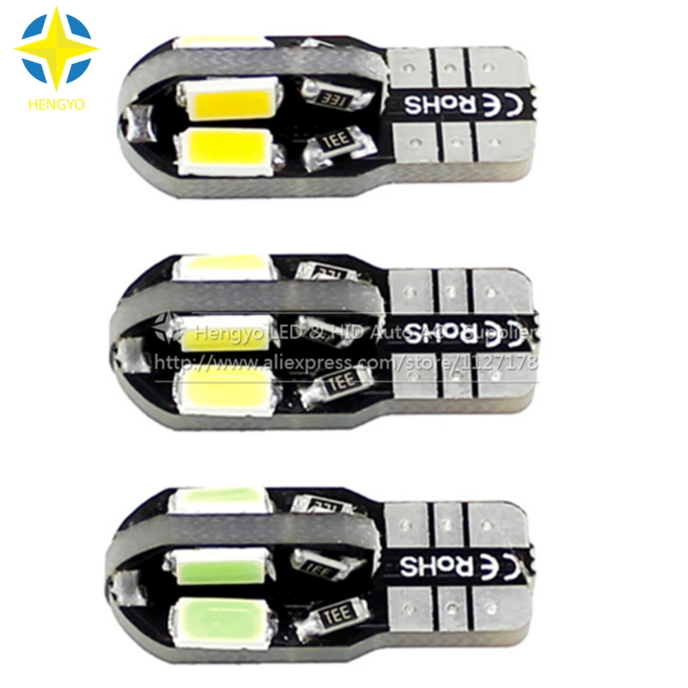 4 шт./лот DC 12 В 2 Вт автомобильный Canbus T10 8smd 5630 5730 Автомобильные светодиодные лампы