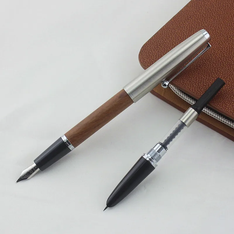 Remastered классическая деревянная авторучка 0,38 мм 0,5 мм дополнительный тонкий наконечник ручки для каллиграфии Jinhao 51A канцелярские принадлежности для офиса и школы