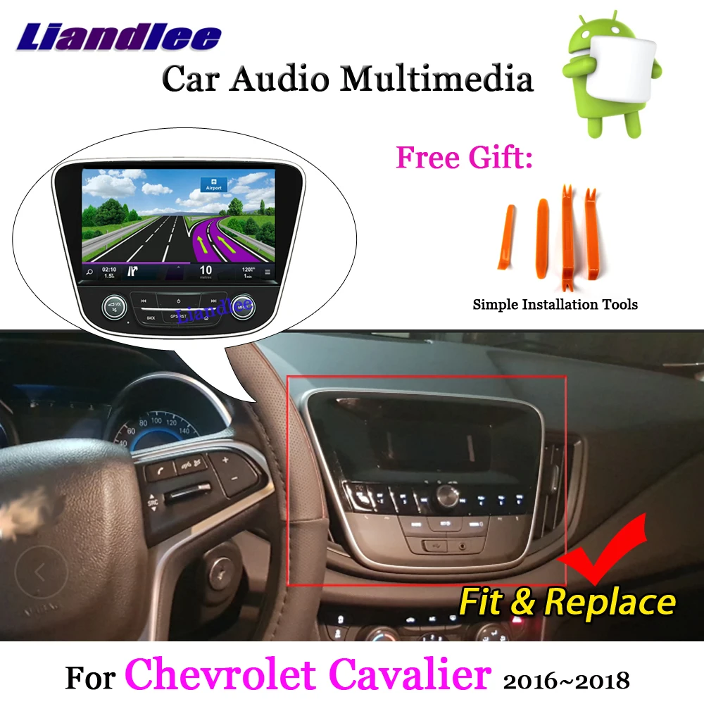 Cheap Liandlee Android For Chevrolet Cavalier Sedan 2016~2018 Stereo Radio Carplay Camera TV BT Wifi GPS Navi Navigation Multimedia 1