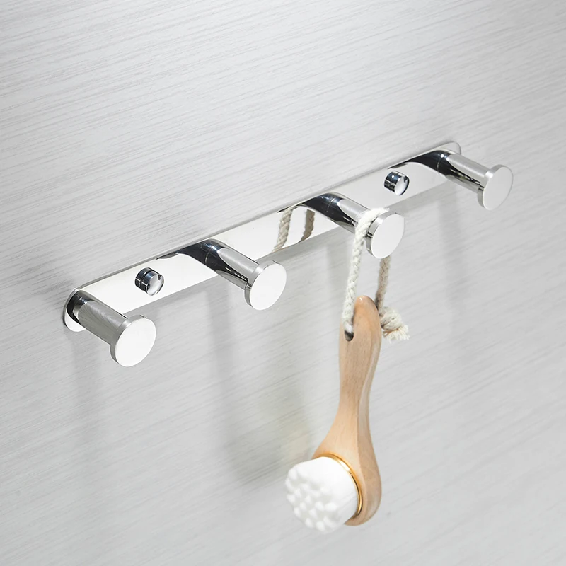 AUSWIND modern silver polish 304 stainless steel clothes hooks towel