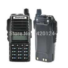 Baofeng UV-82 Two Way Radio Black Dual Band VHF/ UHF 137-174/400-520MHz Ham Amateur Walkie Talkie with free earpiece