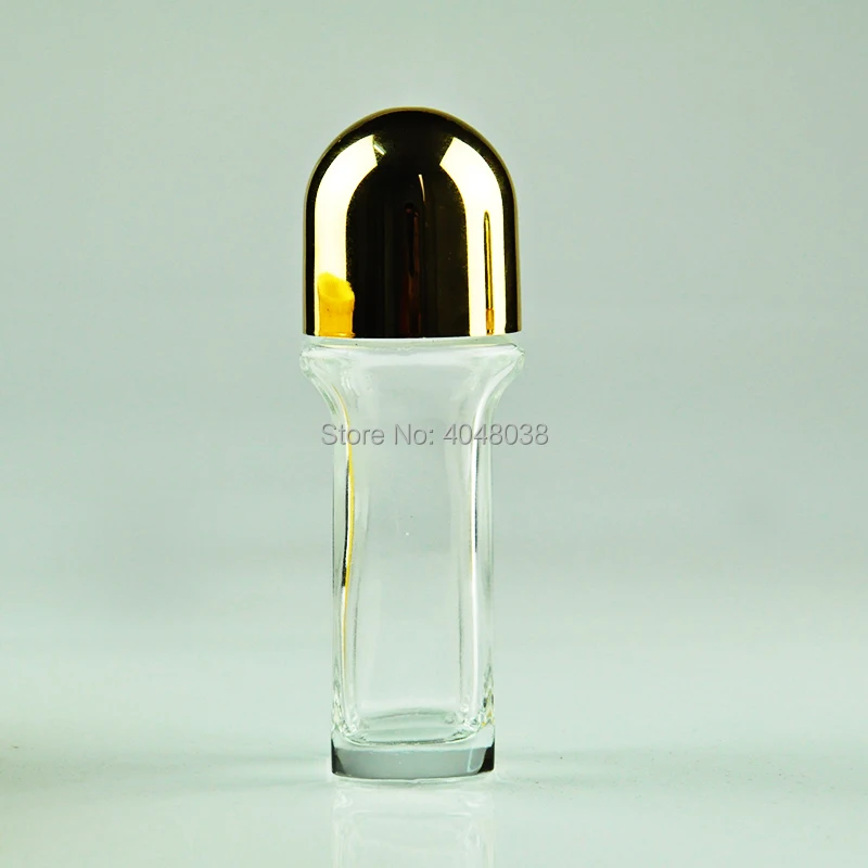 50 мл бутылка с роликом пустые прозрачные стеклянные сосуд для эфирных масел косметический контейнер металлическая крышка портативная емкость для наполнения духов