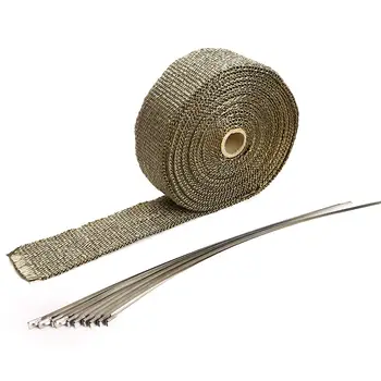 

Retail price 10m x 5cm x1.5mm Exhaust Tube Thermal Insulation Collector Tape Motorcycle Auto Fiber Turbo High Heat Wrap Tape