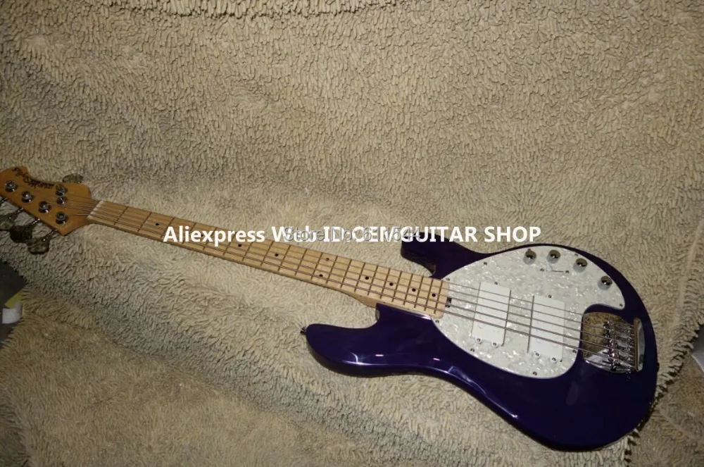 

High Quality Purple 5 Strings Electric Bass Wholesale Guitars From China HOT