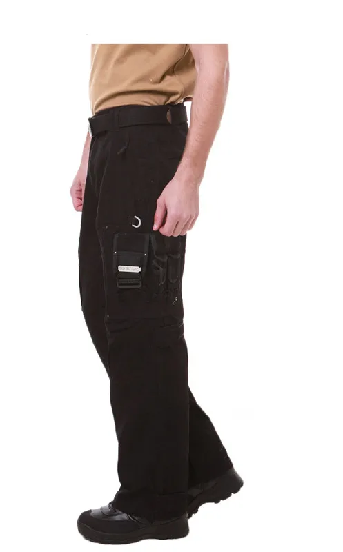 Men Cargo Pants Overalls Multi Pockets Military Tactical Pants Tooling Combat Style Plus Size Trouser Loose Commando Casual Pants (14)