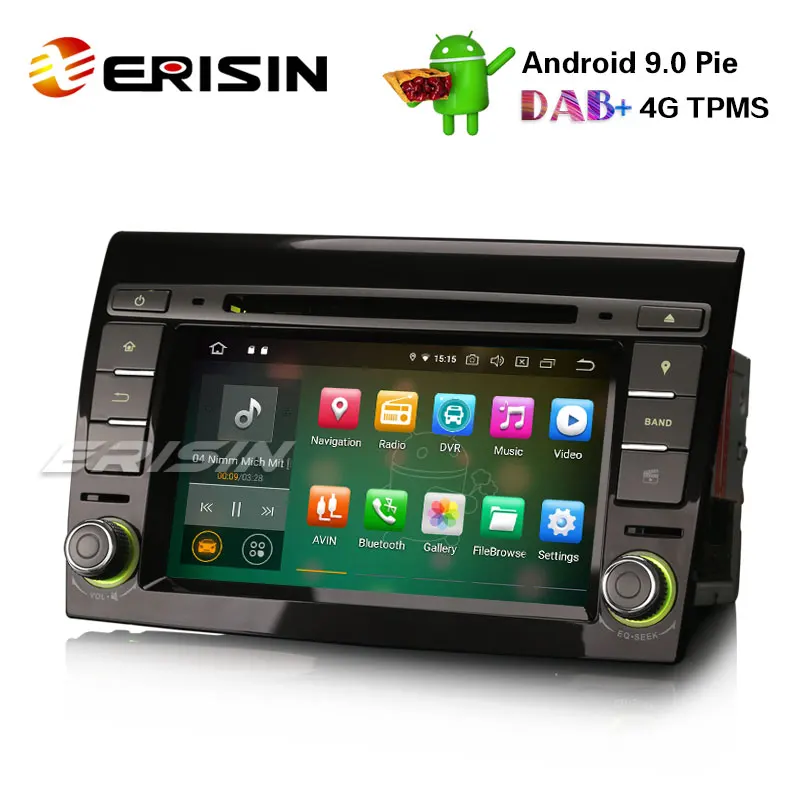 Excellent Erisin ES7971F 7" Android 9.0 Car Stereo GPS Wifi SAT NAV DAB+ 4G DVR Canbus BT OBD for FIAT BRAVO 2