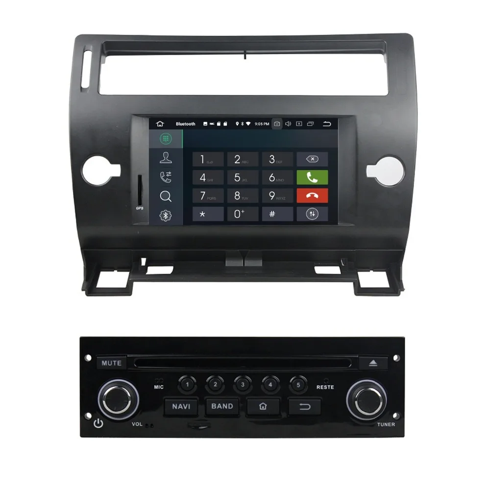 Flash Deal 7" Android 8.0 Car Radio DVD Stereo Multimedia for Citroen C4 2005-2011 4GB RAM GPS Bluetooth WIFI USB DVR Mirror-link 32GB ROM 7