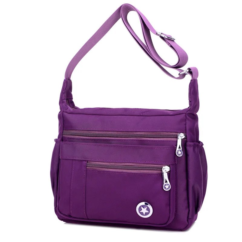 

Women's Messenger Bags Ladies Nylon Travel Casual Multi-pocket Shoulder Bag Waterproof Large Capacity Mommy Crossbody Bag