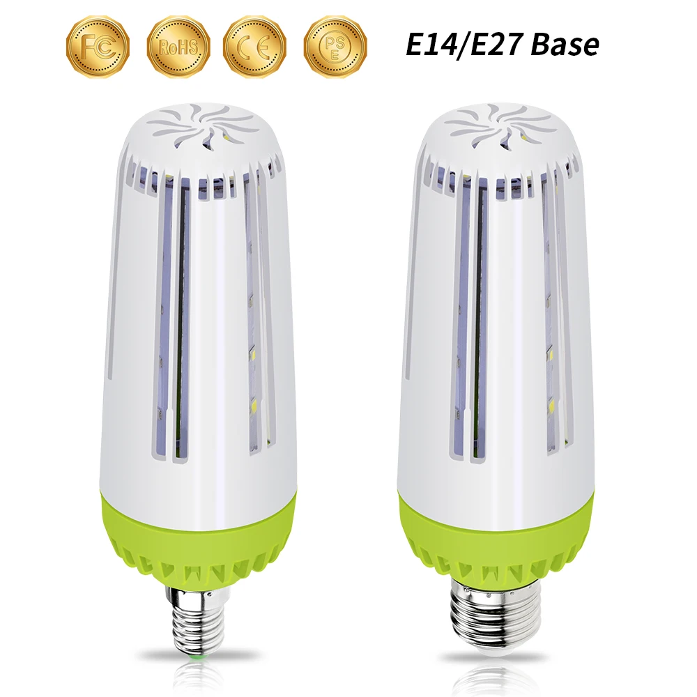 

LED Lamp E14 LED Bulb Ampoule LED E27 220V Corn Bulb 10W 15W 20W Chandelier Candle Energy Saving Home Light Bulb No Flicker 110V