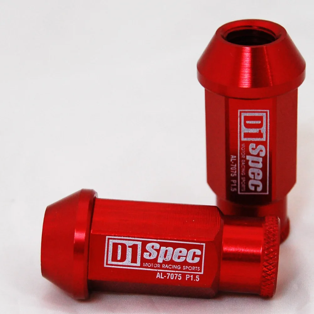 Mofe 20pcs/set 50mm Universal JDM Racing extended wheel lockin Lug nuts