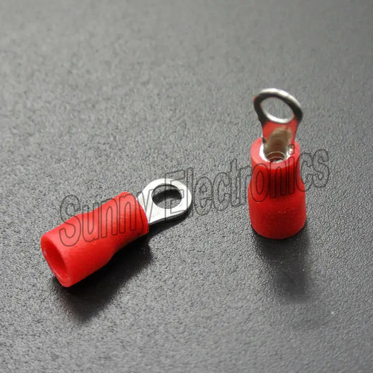 awg vinil vermelho #6 anel terminal conector