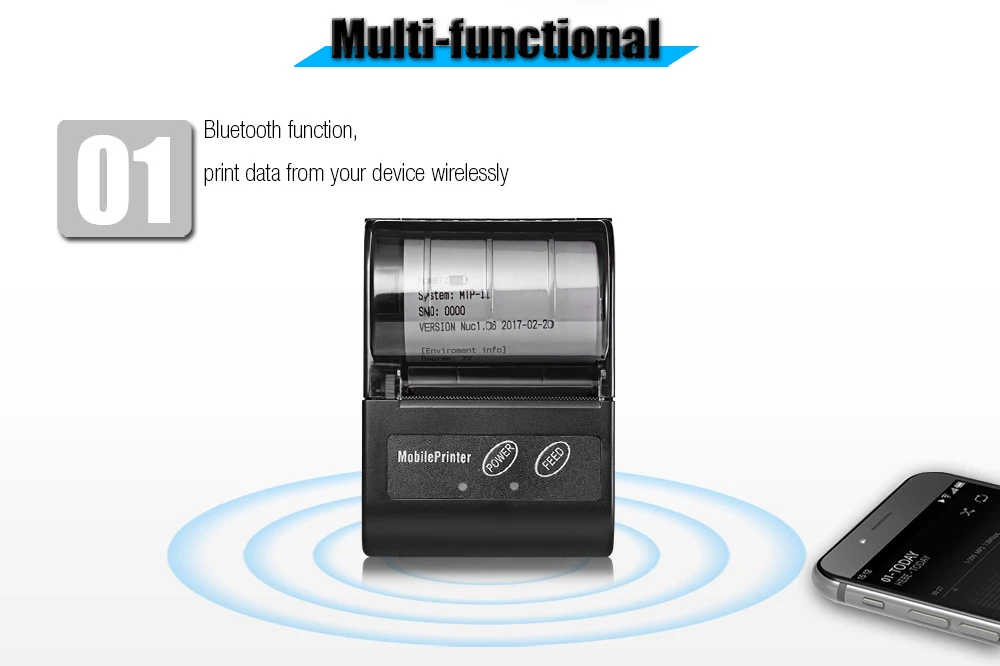 POS 58 мм портативный мини Bluetooth чековый принтер Термальный чековый принтер для такси 58 мм для Andirod IOS Windows Decive телефонная печать