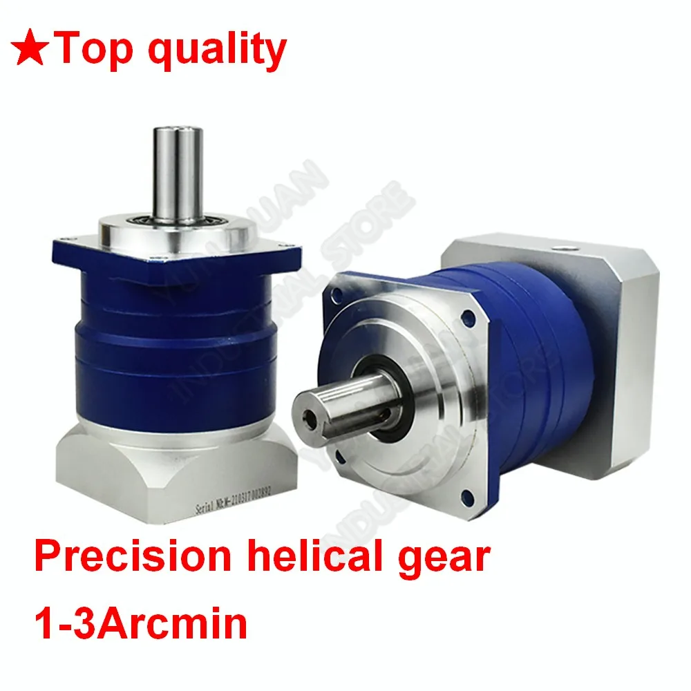 

Planetary Gearbox 7 :1 Helical Gear Reducer 3Arcmin 22mm Input for NEMA52 120mm 130mm 1KW 2KW 3KW AC Servo Motor Robot CNC