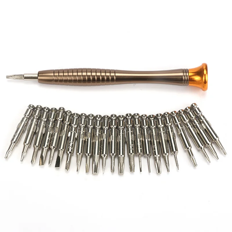 Wholesale Portable 25 In 1 Screwdriver Set Dismantle Mobile Phone Computer Household Appliances Maintenance Repair Tool Kits