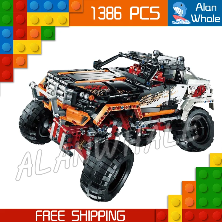 

1386pcs 2in1 Technic Remote Controlled 4 x 4 Rock Crawler 20014 DIY Model Building Kit Blocks Gifts Toys Compatible With lego