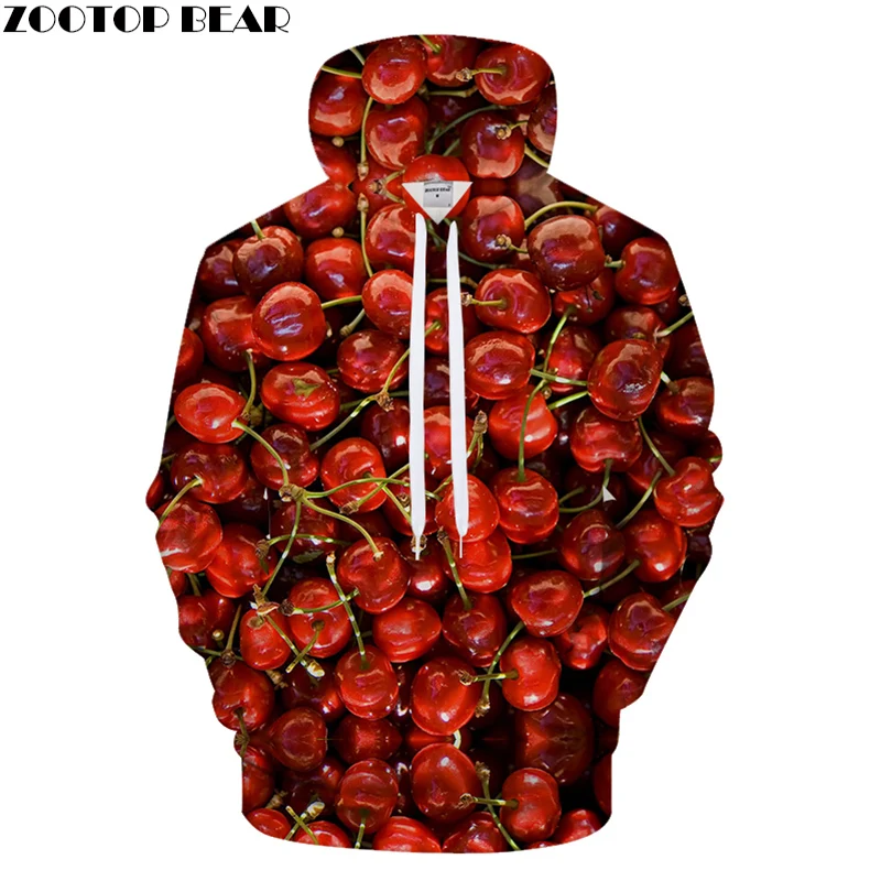 Buy Cherry Print Hoodies 3D hoodie Men Women Hoody