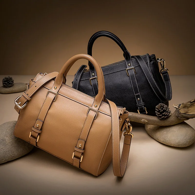 

Women's Genuine Leather Handbags Luxury Women Bag Designer Women Messenge Bags Shoulder Bag Clutch Female Purse Bags bolsa sac