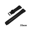 1PC Silicone Rubber Watch Strap Band Deployment Buckle Diver Waterproof 18mm - 22mm Watch Band ► Photo 3/6