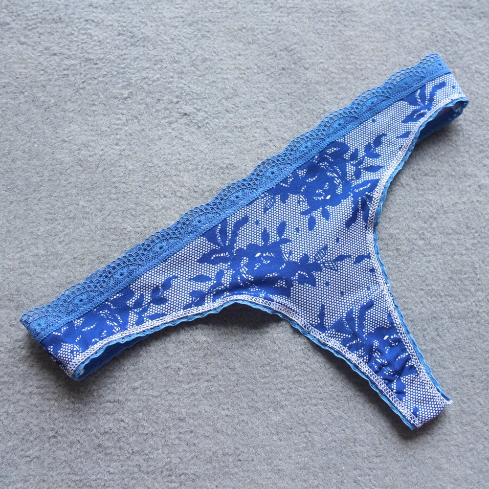 Voplidia Panties Underwear Women Plus Size Sexy Lingerie Thongs and G String Lace Tanga T-back Seamless String G-string PM019