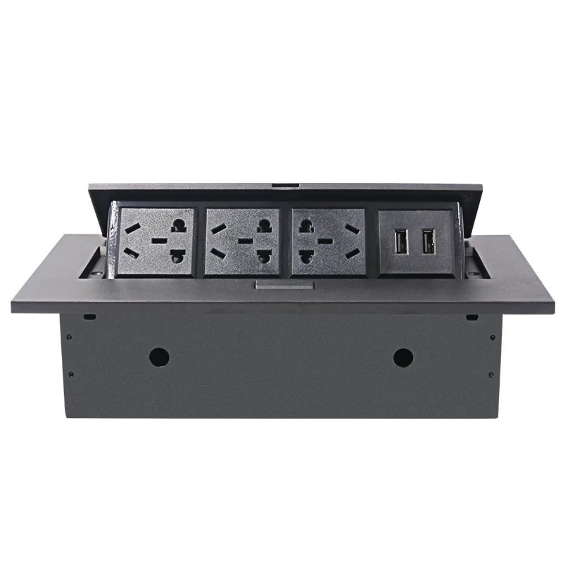 

K208CD desktop socket multi-function USB charging power desk pop-up panel conference table information box
