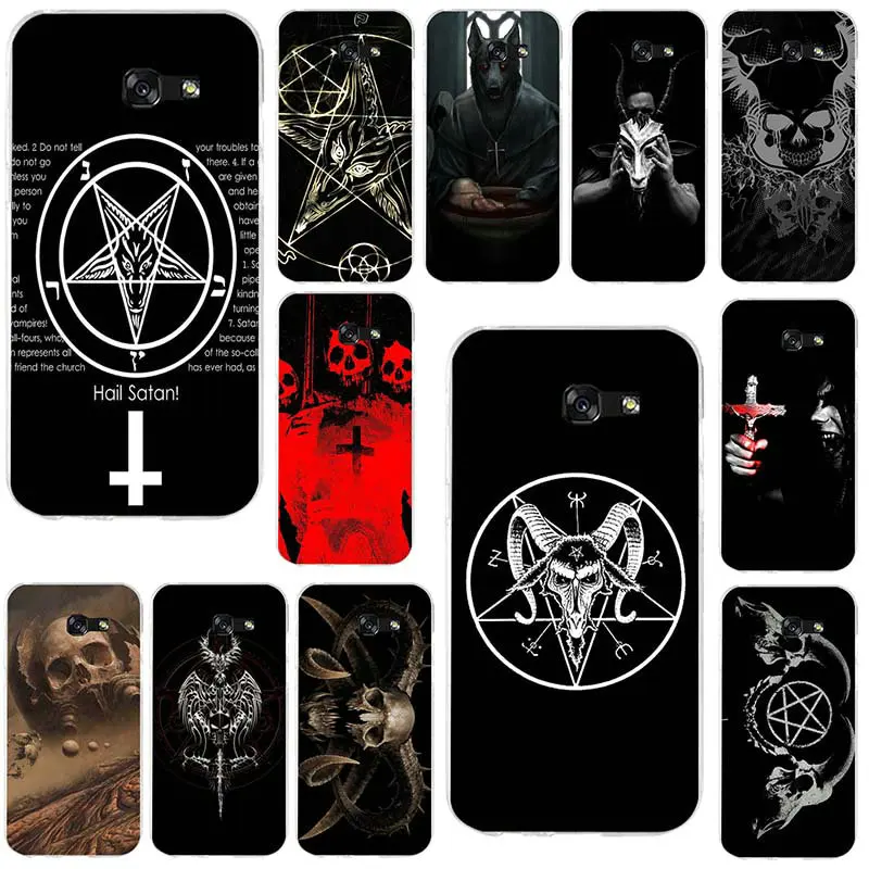 

Satan Pentagram Occult Evil Soft Phone Cases Cover for Samsung Galaxy S2 S3 S4 S5 Mini S6 S7 S8 S9 S10 Edge Plus Lite Note 5 8