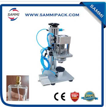 

Factory Price Pneumatic Perfume Bottle Crimping Machine Capping Machine Lid Cap Locking Machine CH-200