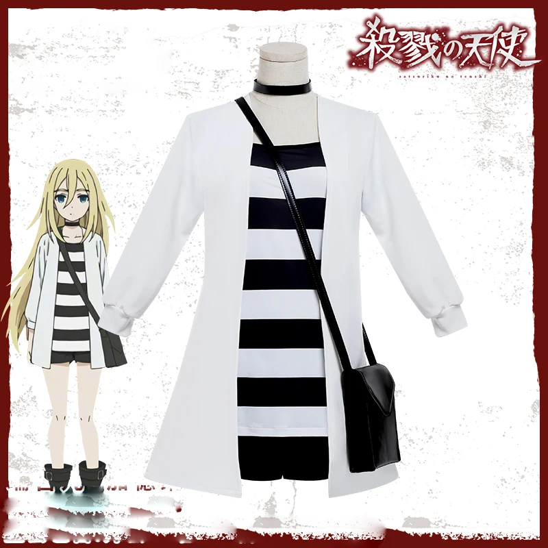 Angels of Death Ray Rachel Gardner Cosplay Costume Uniform Outfit Bag+Choker
