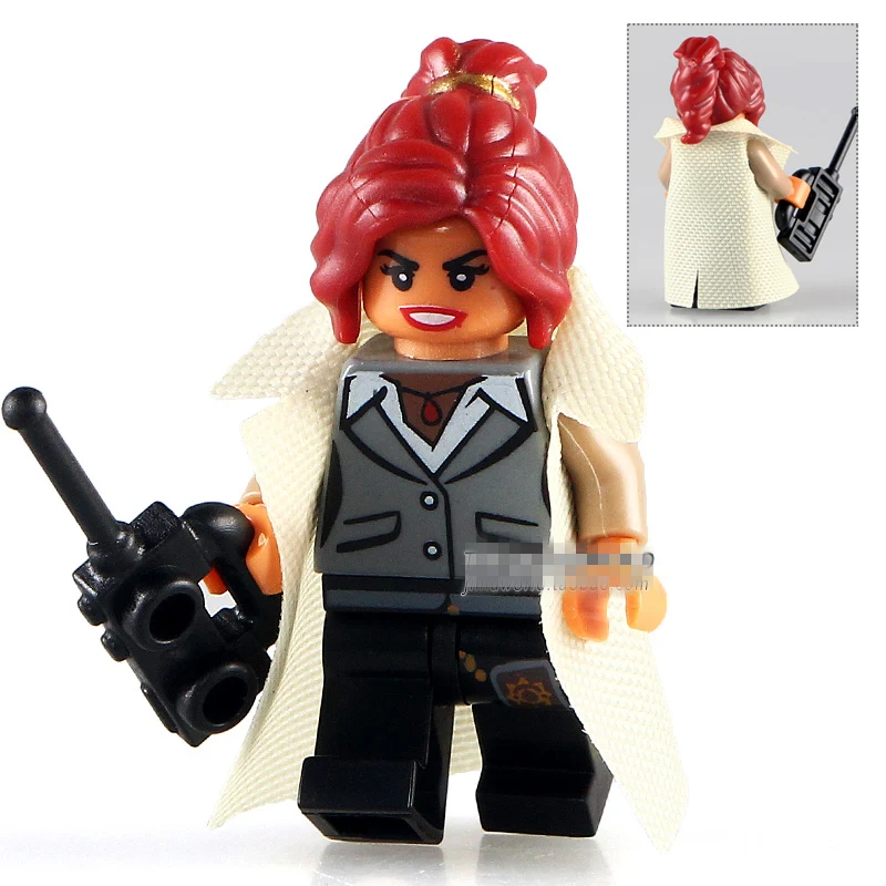 Kopen Enkele Verkoop 2017 De BATMAN MOVIE Barbara Gordon met Cape SUPER HEROES Bouwstenen minifig Figures diy Speelgoed Geschenken