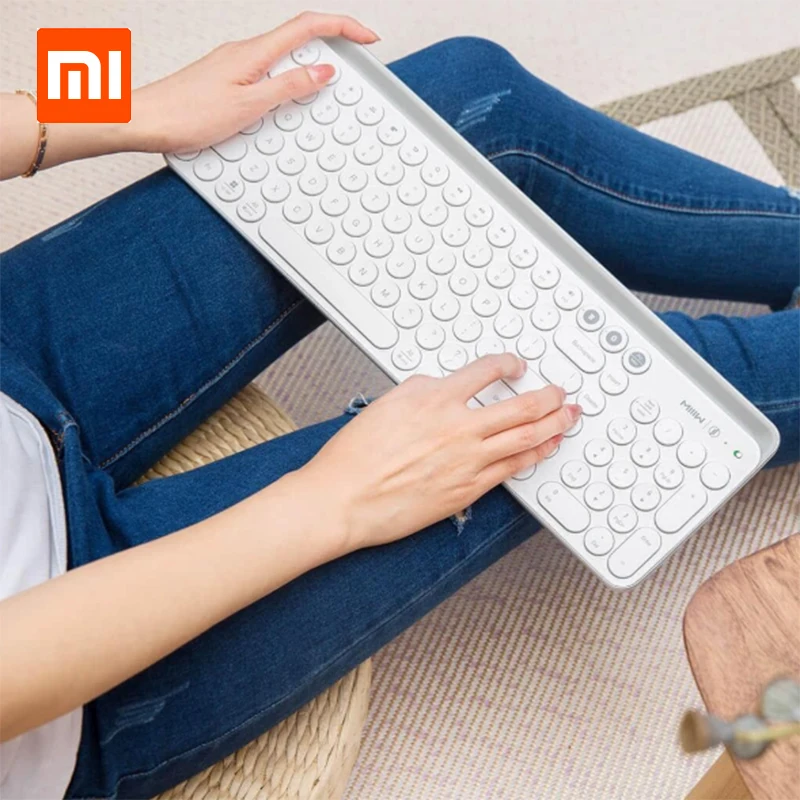 Xiaomi Miiiw Bluetooth Двухрежимная Клавиатура 2 4 ГГц беспроводное подключение 10 м