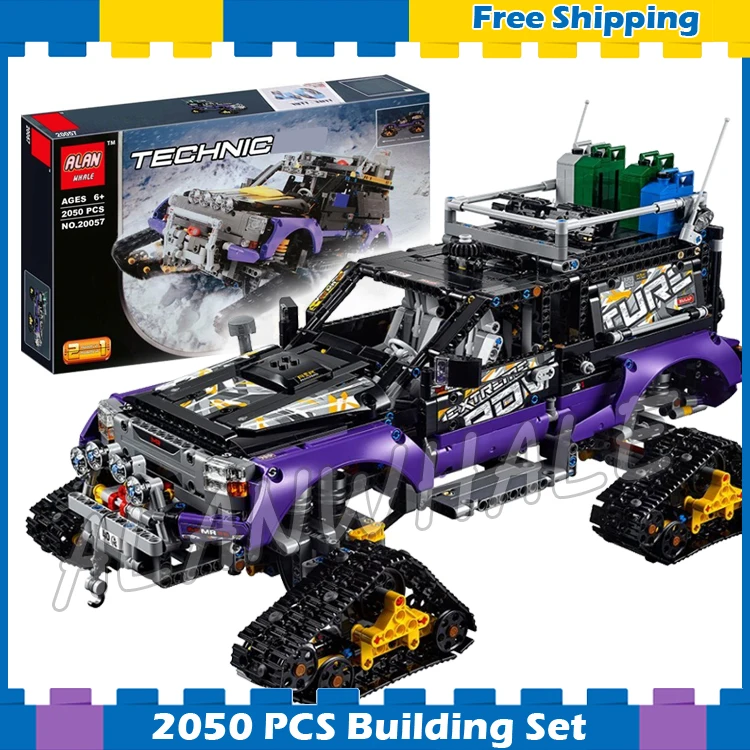 

2050pcs 2in1 Techinic Extreme Adventure Mobile Base Vehicle Engine 20057 Model Building Blocks Toys Bricks Compatible With lego