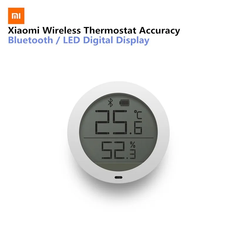 

Xiaomi Mijia Smart Thermostat Accuracy Temperature Digital Wireless Bluetooth Humidity Sensor Meter Work on APP with battery