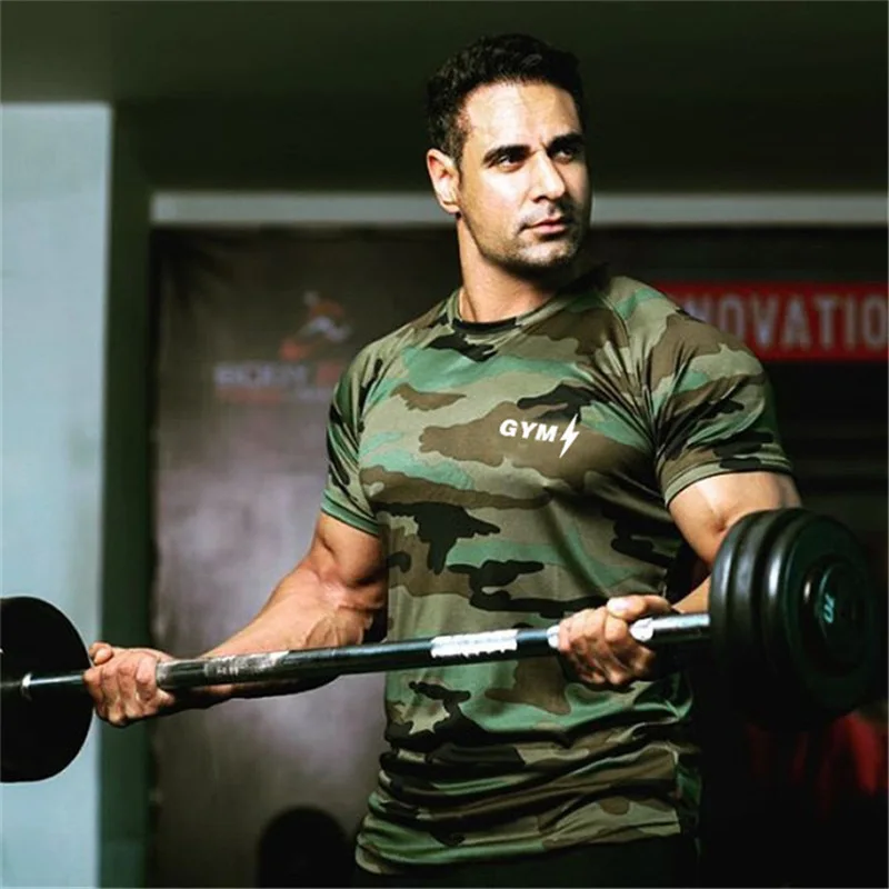 Camouflage Fitness workout T-Shirt (6)