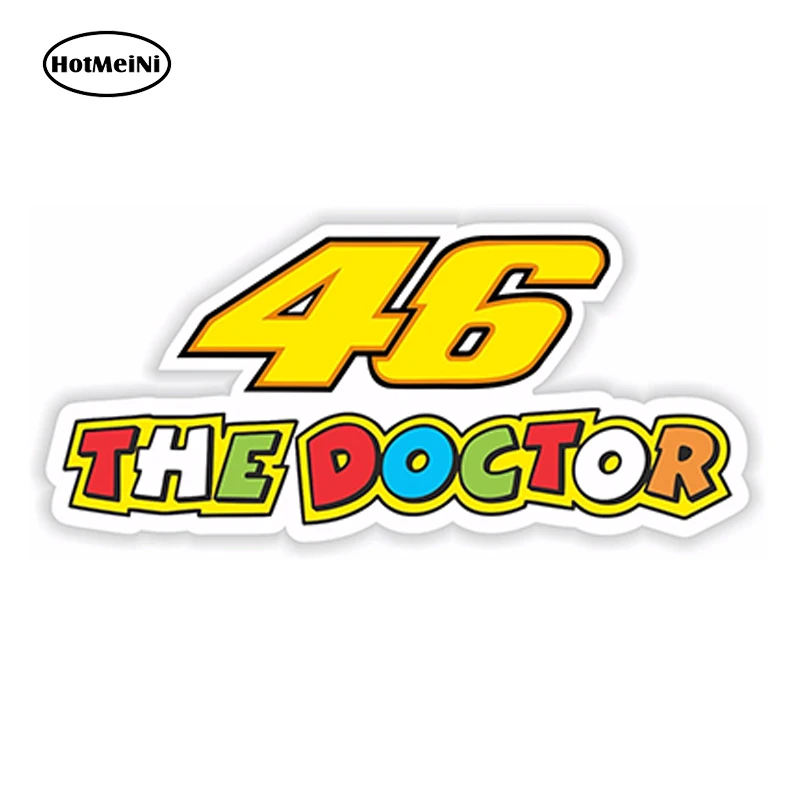 2x NUMBER 46 VELENTINO ROSSI sticker vinyl decal