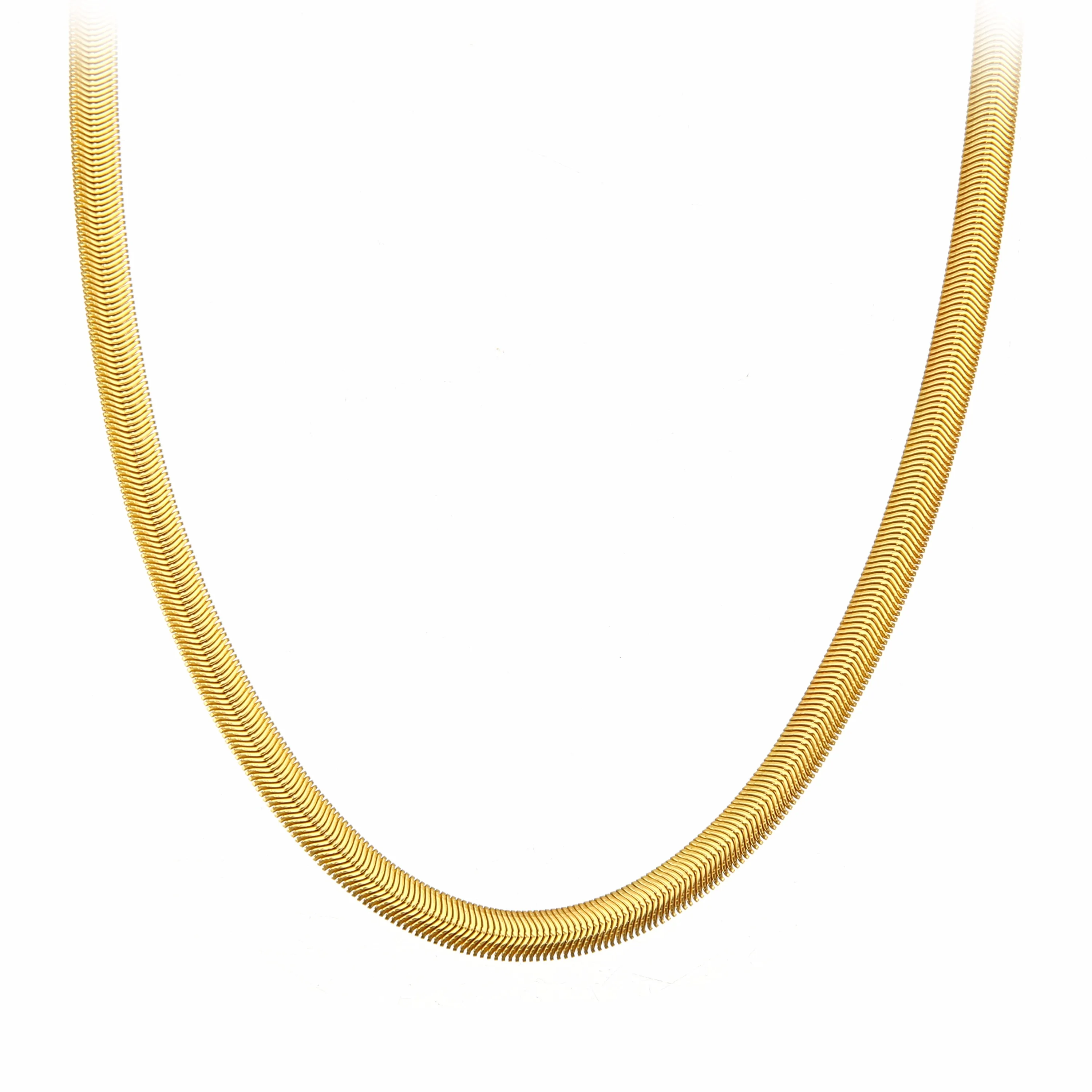 Unisex Snake Chian Necklace Fashion Hip Hop Gold Color Filled DIY  Necklaces Chains For Men Jewelry Accessories